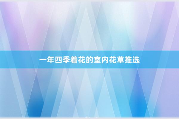 一年四季着花的室内花草推选